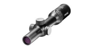 Schwarzfarbiger Zielfernrohr mit Vergrößerung